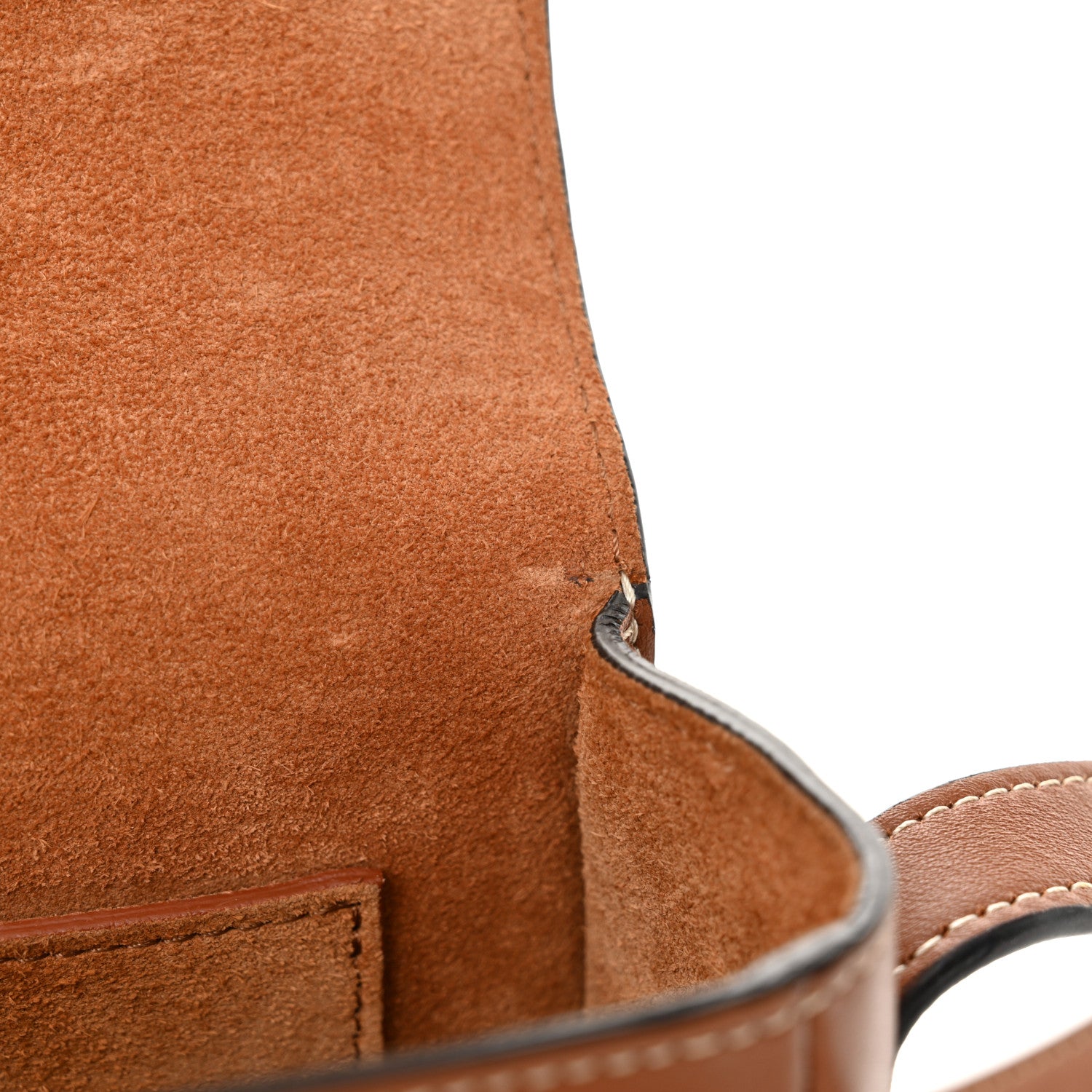 Celine Smooth Calfskin Cuir Triomphe Folco Crossbody Bag Tan 10 of 10