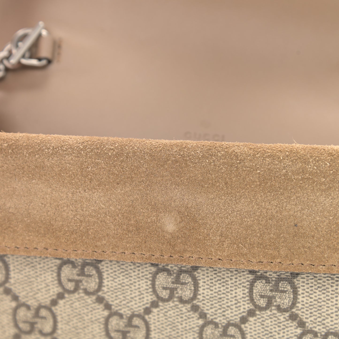 GG Supreme Monogram Super Mini Dionysus Shoulder Bag Taupe
