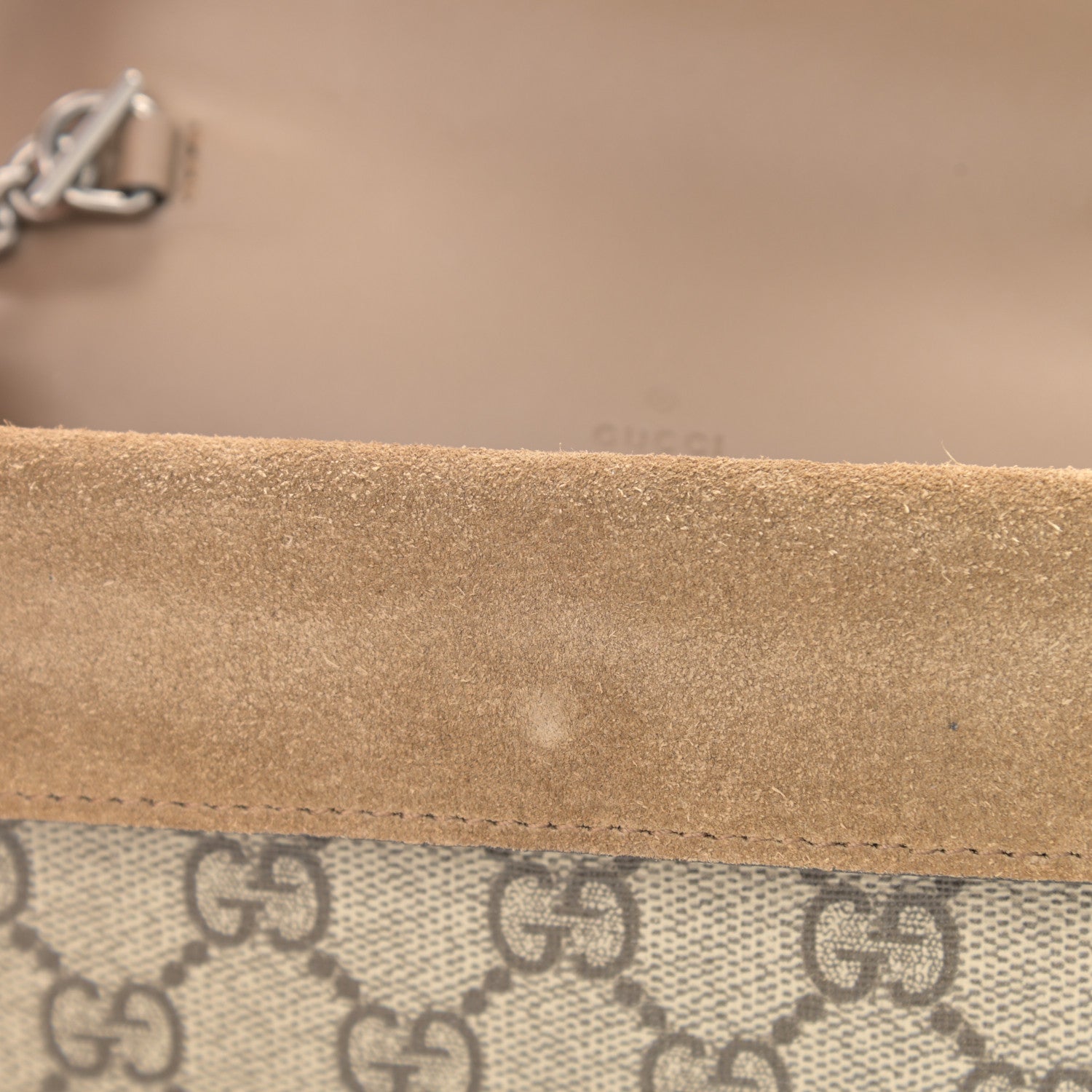 Gucci GG Supreme Monogram Super Mini Dionysus Shoulder Bag Taupe 9 of 11