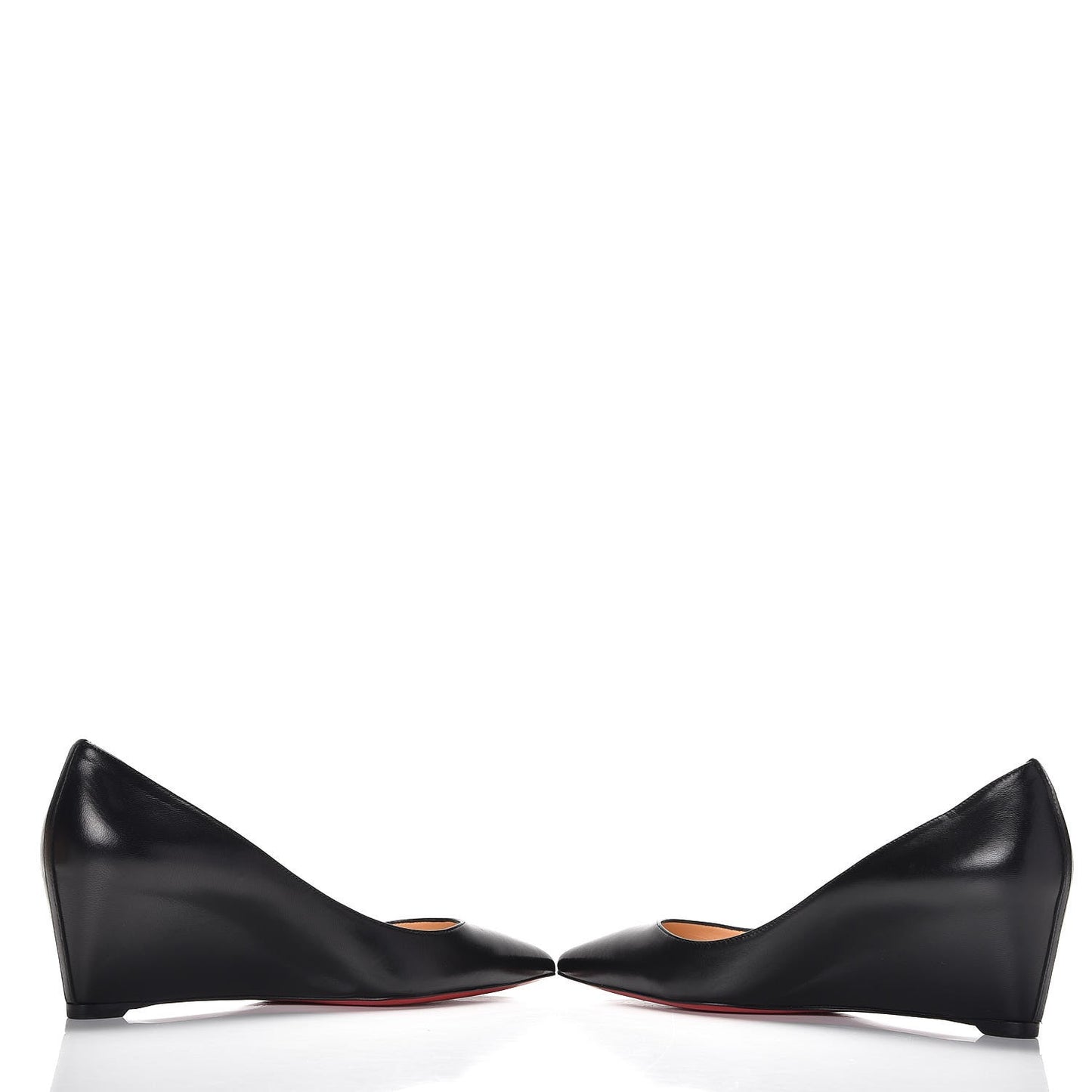 Shiny Nappa Pipina 55 Wedges 37.5 Black