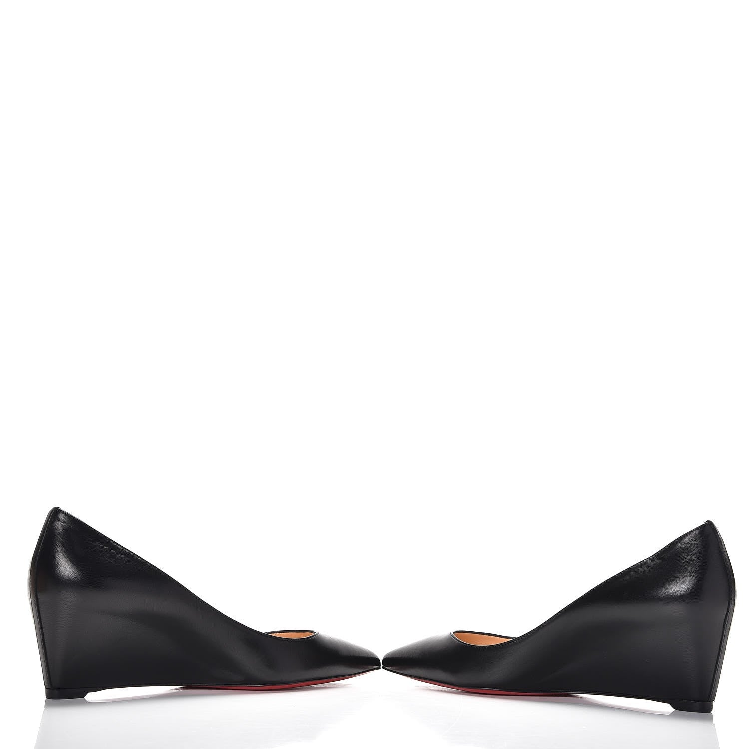 Christian Louboutin Shiny Nappa Pipina 55 Wedges 37.5 Black 7 of 13