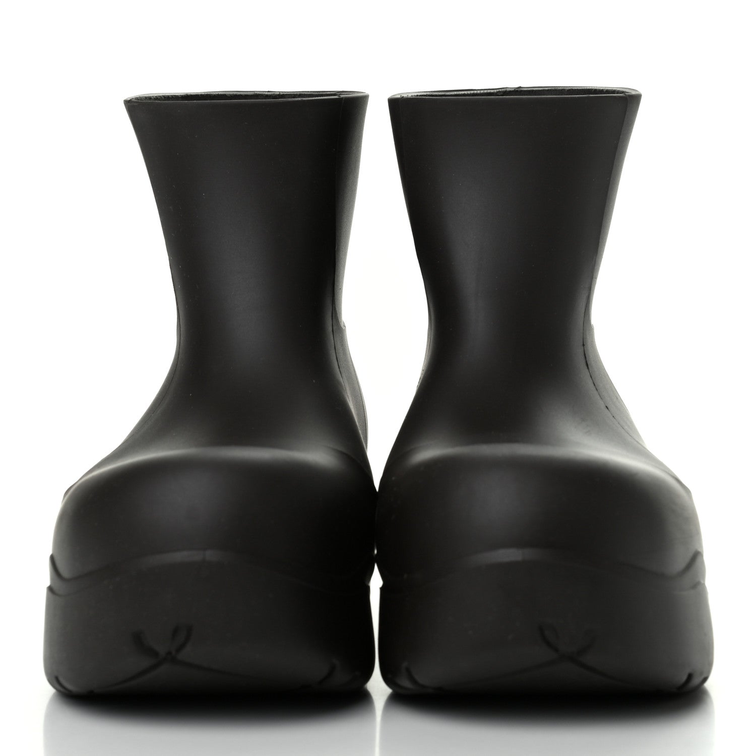 Bottega Veneta Rubber Puddle Ankle Boots 37 Fondant 785662