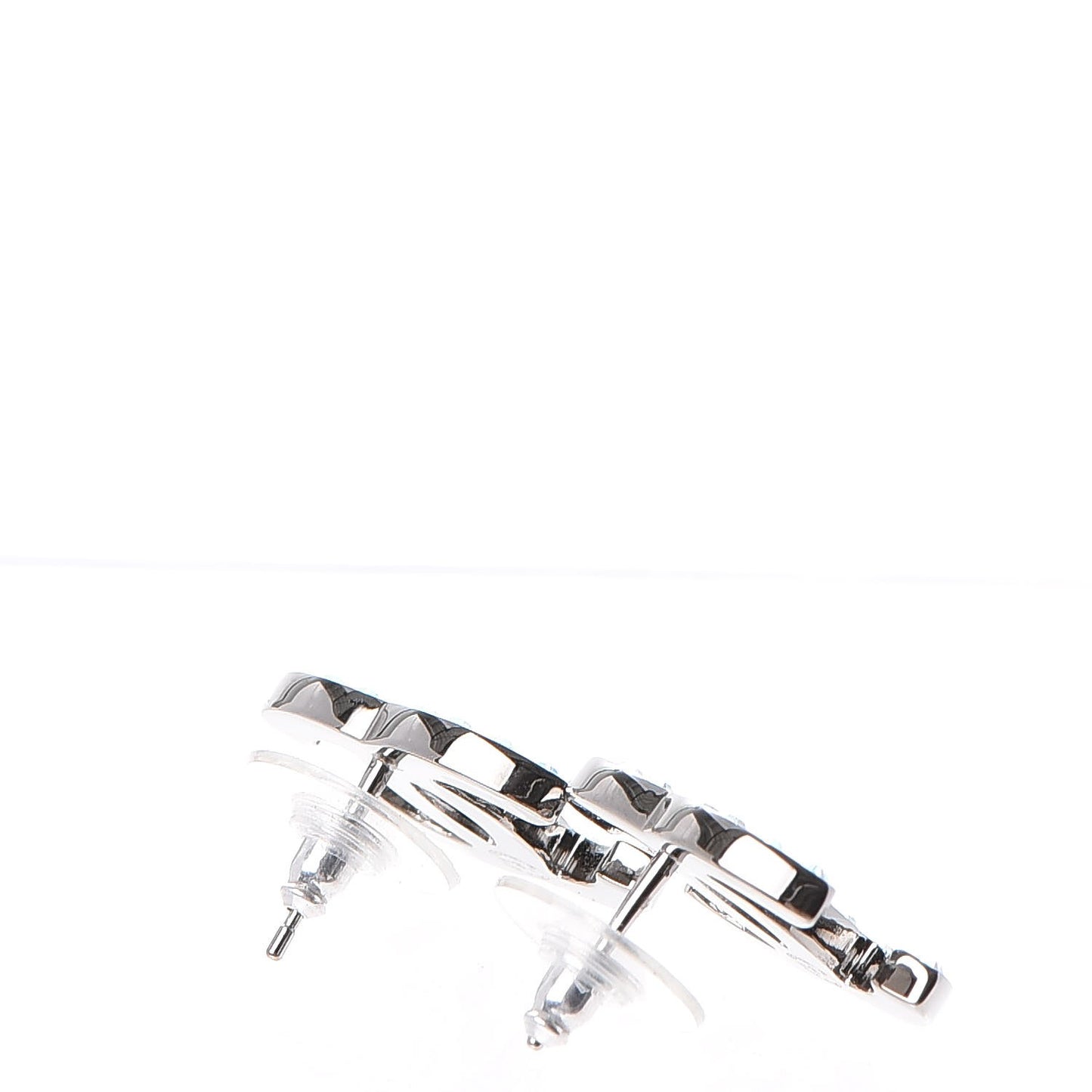 Iridescent Crystal CC Earrings Multicolor