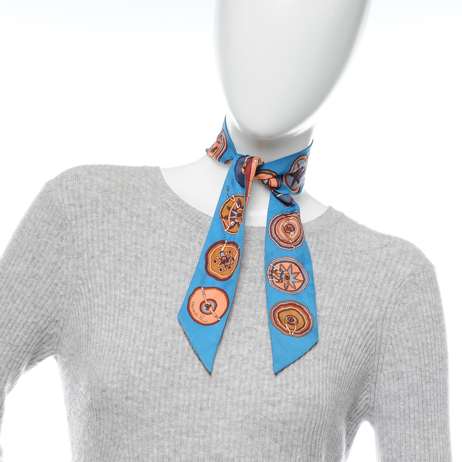 Hermes Silk Belles du Mexique Twilly 2 of 4