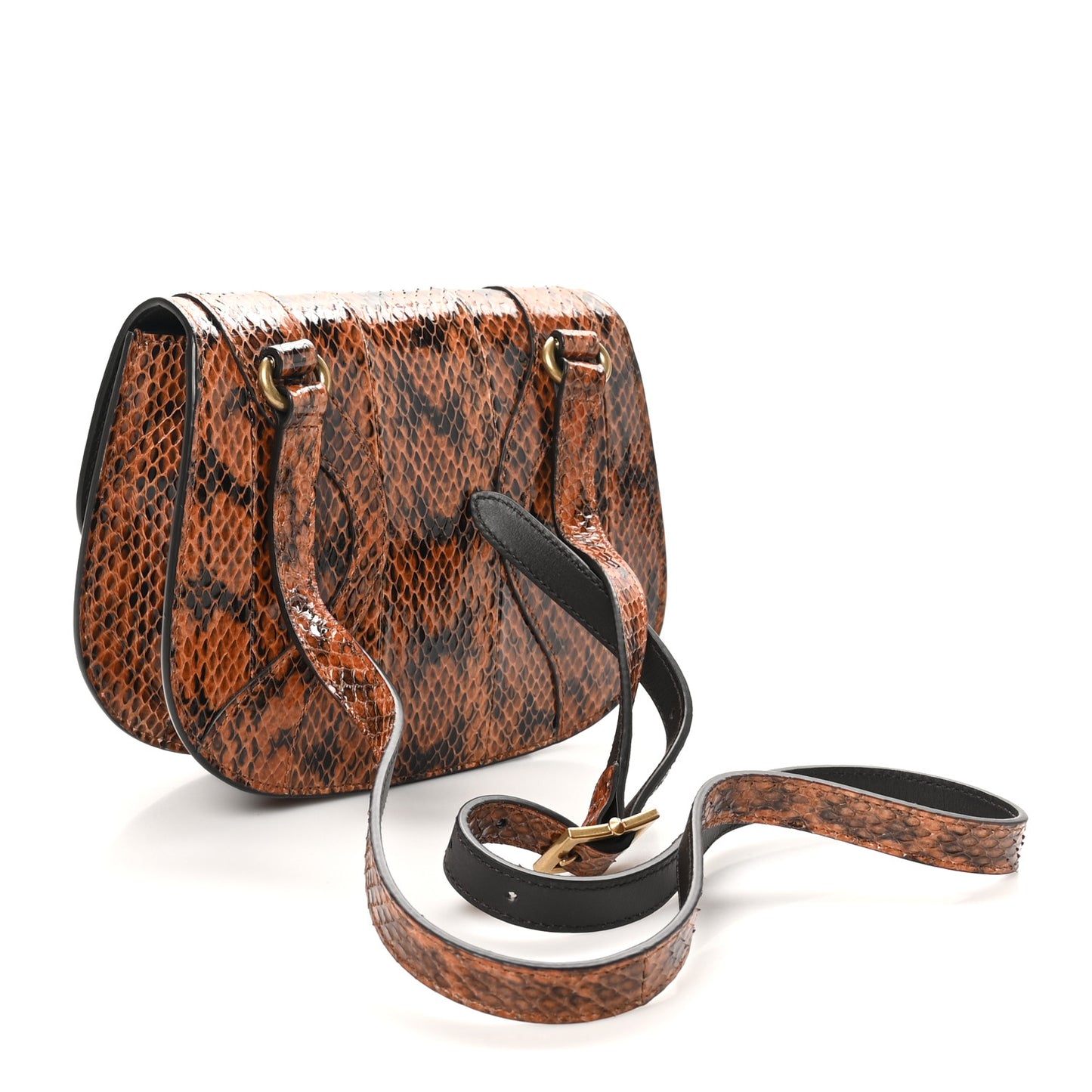 Elaphe Radiata Crystal Small Osiride Shoulder Bag Bright Cuir Ruby
