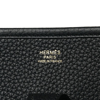 Hermes Taurillon Clemence Evelyne III PM Black 6 of 11