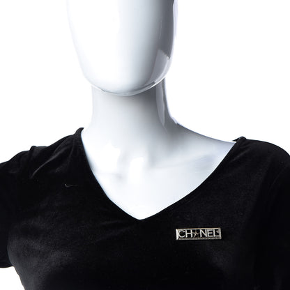 Chanel Baguette Crystal Star Logo Brooch Gold 2 of 4