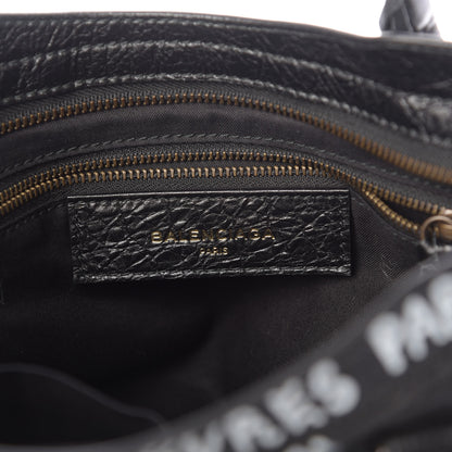 Balenciaga Agneau Classic Hardware Graffiti All Over S City Black 6 of 12
