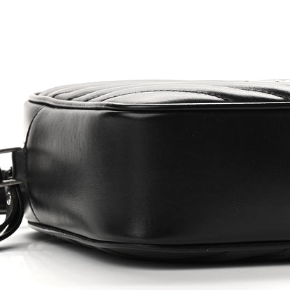 Saint Laurent Calfskin Matelasse Monogram Lou Camera Bag Black 8 of 11