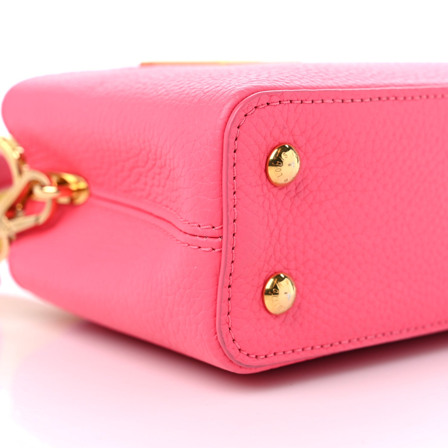 Louis Vuitton Taurillon Capucines Mini Dragon Fruit Pink Cedrat 7 of 8