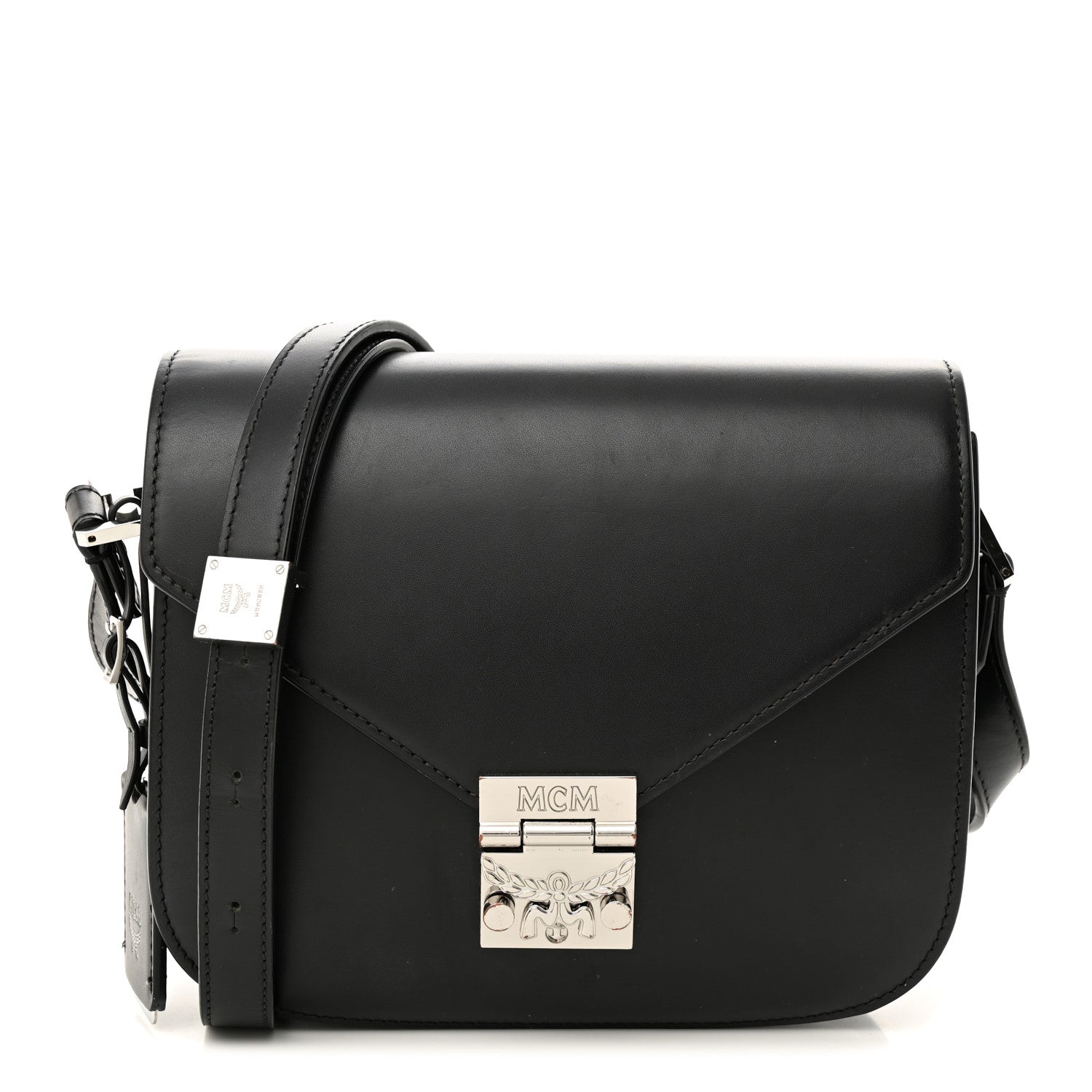 MCM Calfskin Patricia Park Avenue Crossbody Bag Black 1 of 18
