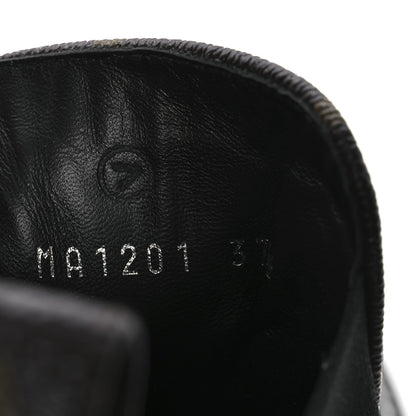 Louis Vuitton Patent Monogram LV Beaubourg Ankle Boots 37.5 Black 10 of 10