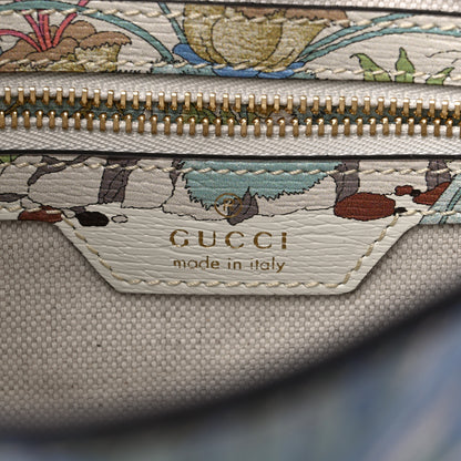 Gucci New Shangai Calfskin Tiger Savanah Small Jackie 1961 Hobo Chalky White Multicolor 6 of 8