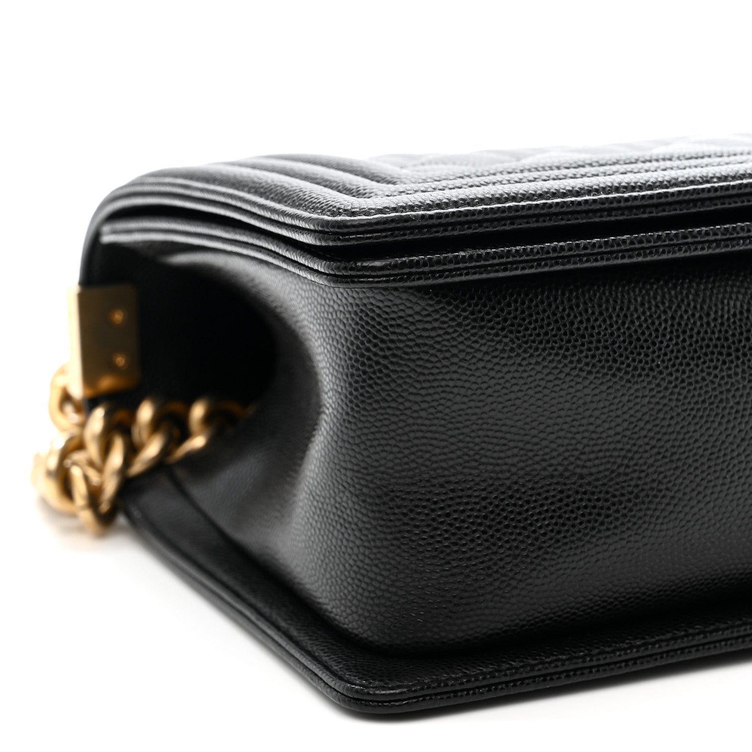 Chanel Caviar Quilted Medium Boy Flap Black 9 of 10