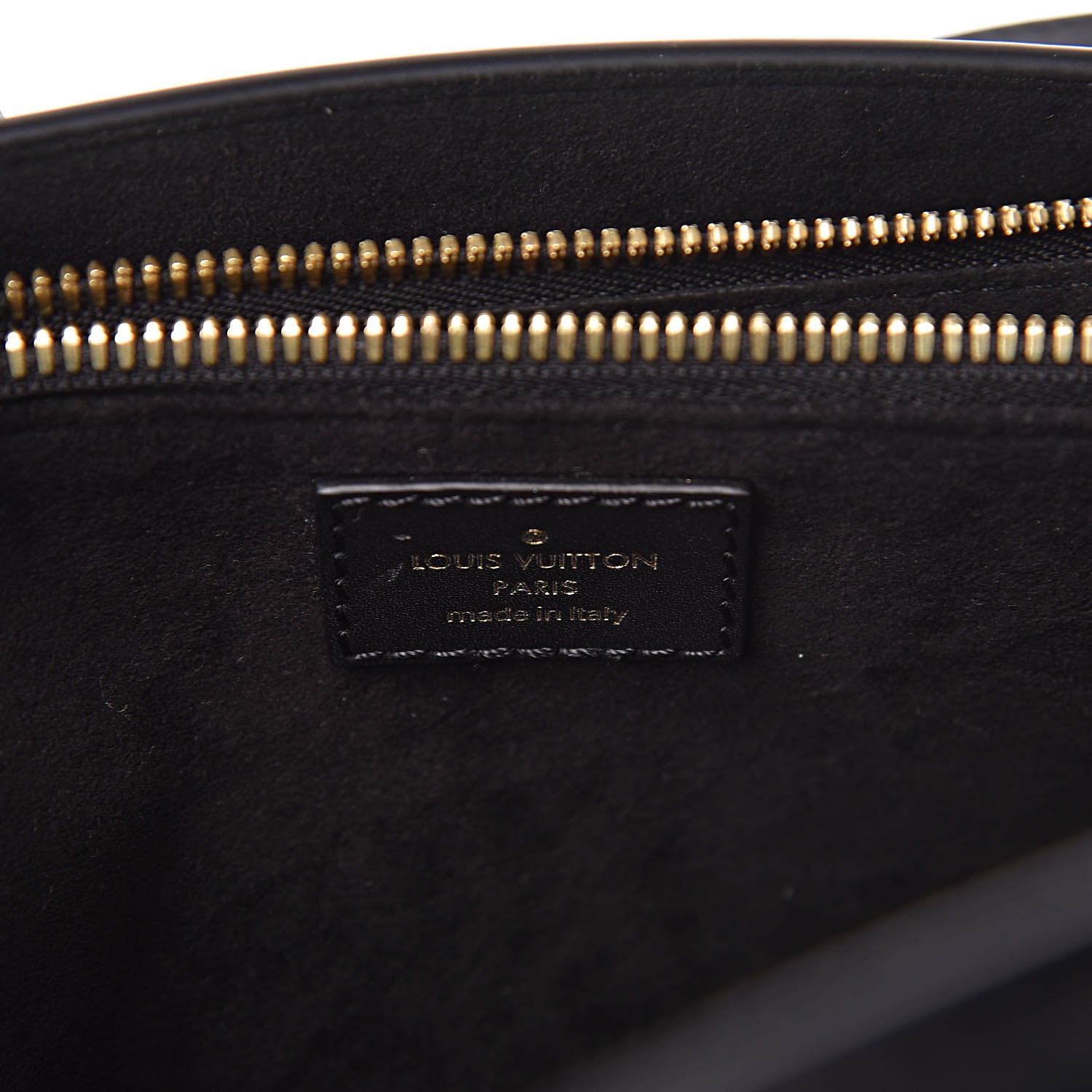 Louis Vuitton Monogram Cuir Plume Very Open Tote BB Black 6 of 9