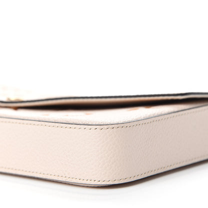 Louis Vuitton Empreinte Monogram Giant By The Pool Felicie Pochette Chain Wallet Cream Saffron 7 of 11