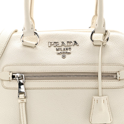 Prada Vitello Phenix Bowling Bag Talco 7 of 9