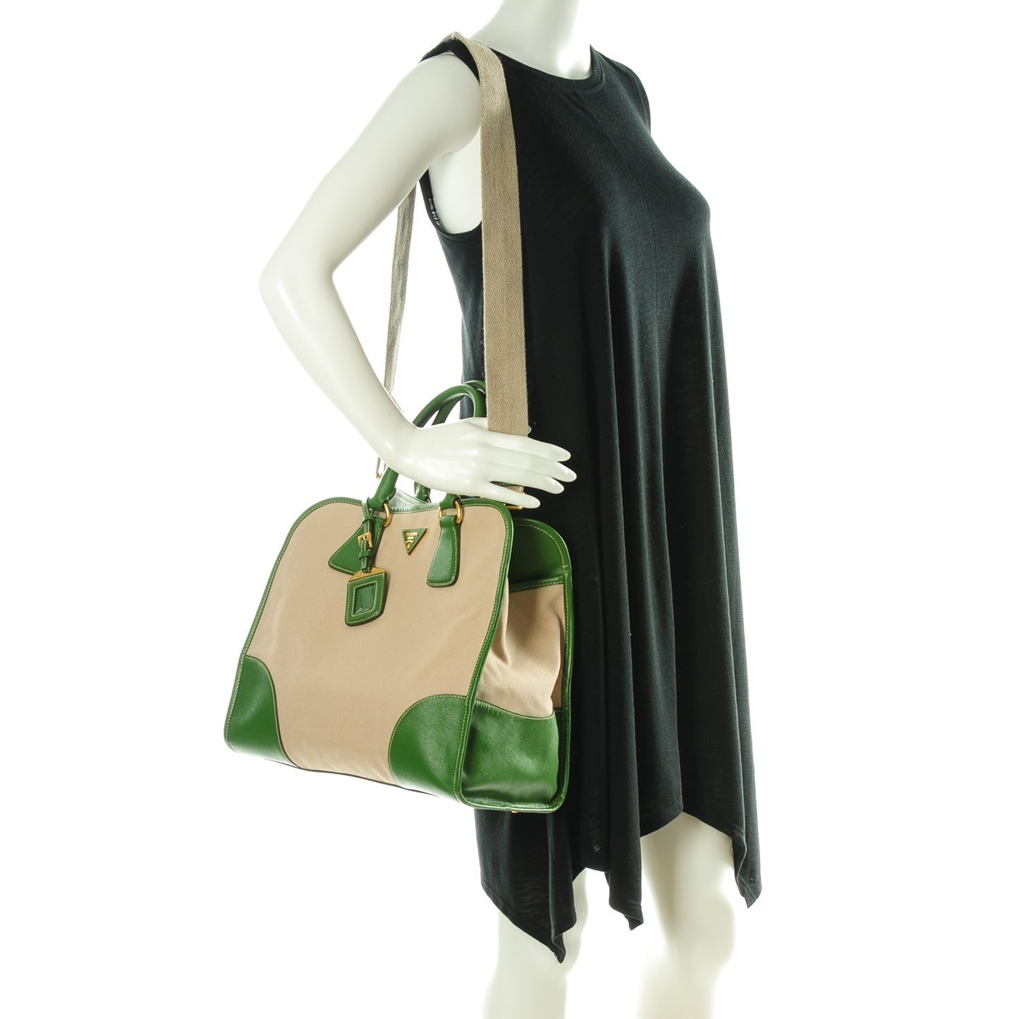 Canapa Saffiano Shopping Tote Corda Larice