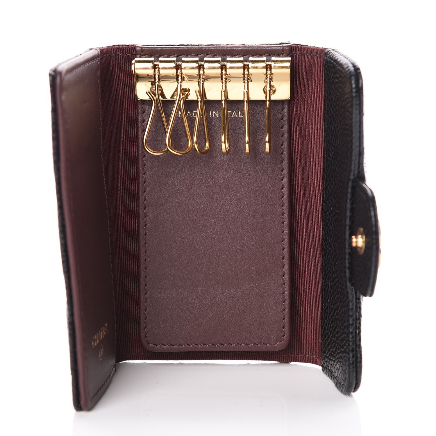 Chanel Caviar Quilted 6 Key Holder Black 5 of 9