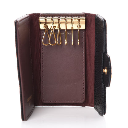 Chanel Caviar Quilted 6 Key Holder Black 5 of 9