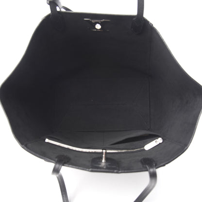 Louis Vuitton Calfskin Lockme Cabas Black 5 of 12