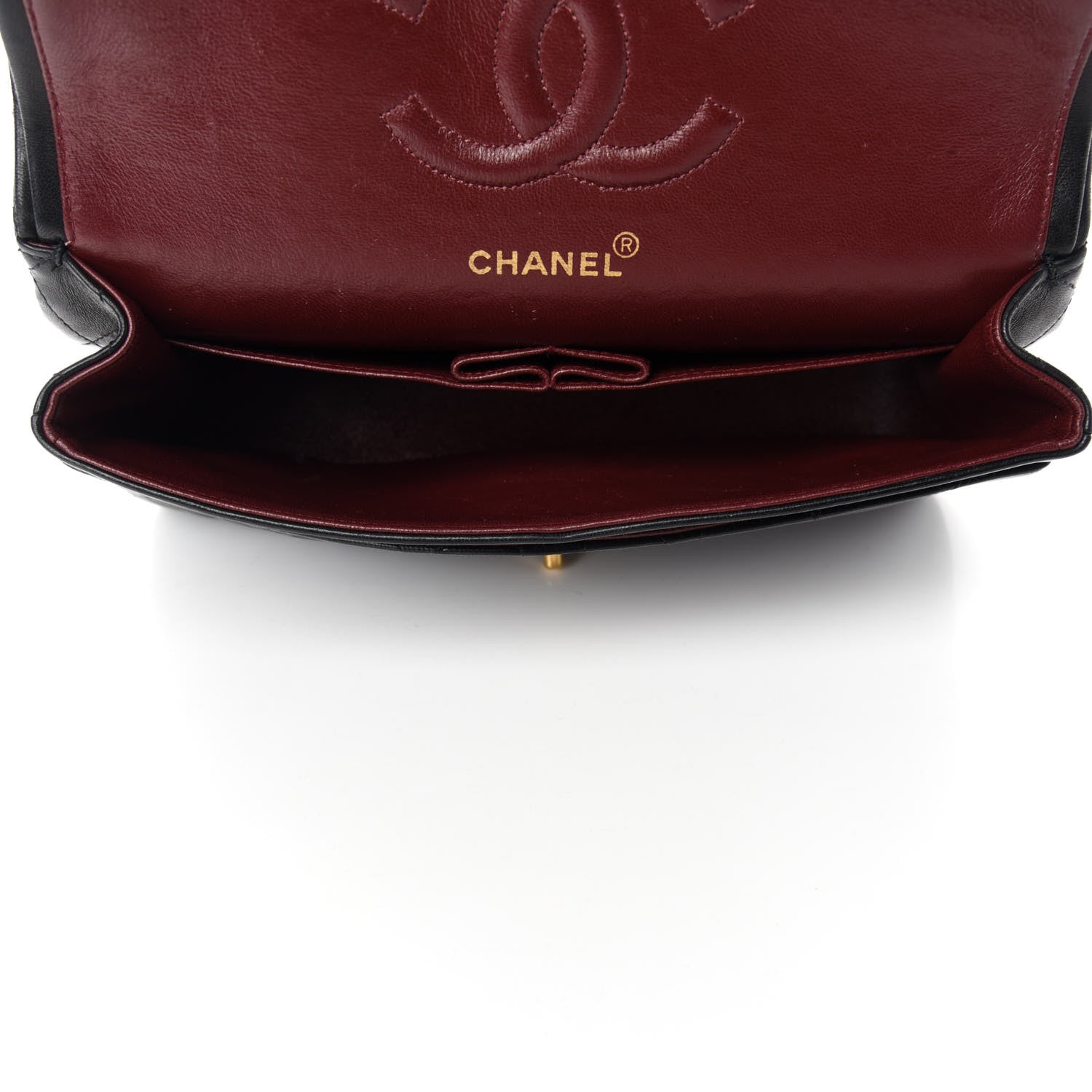 Chanel Lambskin Quilted Medium Double Flap Black 5 of 14