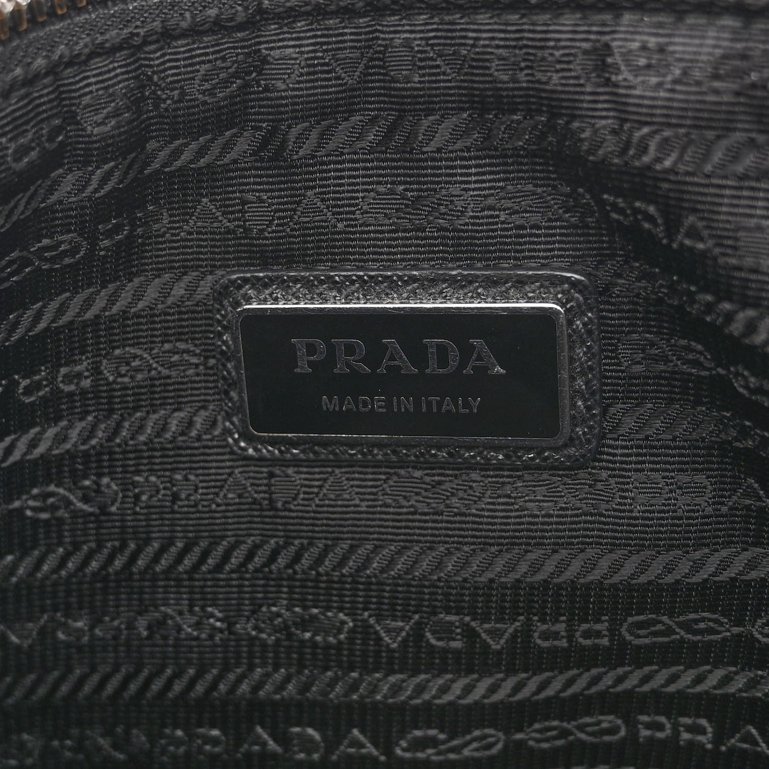 Prada Re-Nylon Saffiano Pocket Zippered Shoulder Bag Black 5 of 9