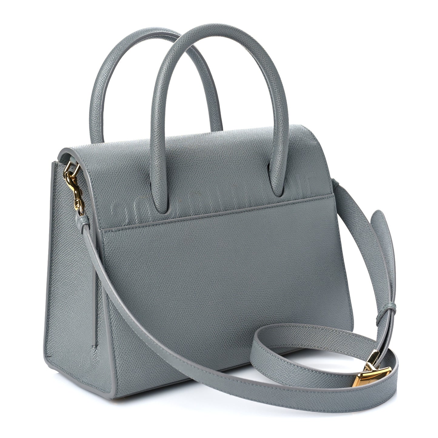 Grained Calfskin Medium St. Honore Tote Cloud Blue