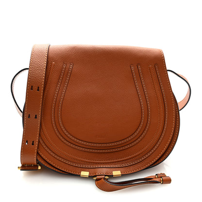 Chloe Calfskin Medium Marcie Round Crossbody Bag Tan 1 of 9