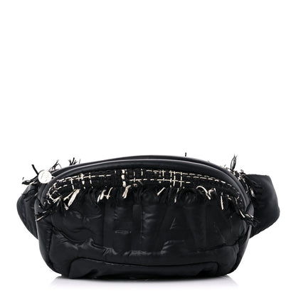 Chanel Nylon Tweed Coco Neige Belt Bag Black 1 of 8