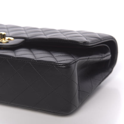 Chanel Lambskin Quilted Medium Double Flap Black 10 of 11