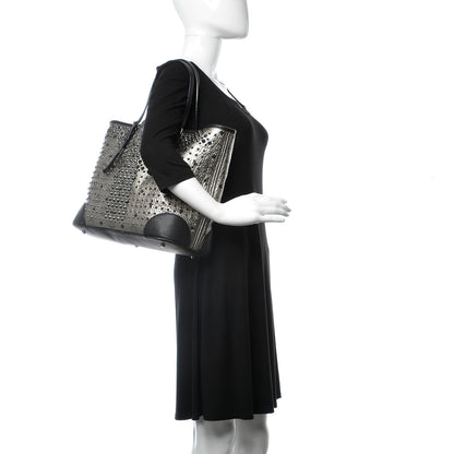 MCM Visetos Diamond Medium Tote Silver 2 of 18