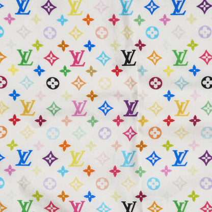 Louis Vuitton Silk Multicolor Square Scarf White 3 of 5