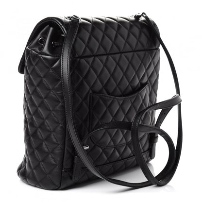 Chanel Lambskin Quilted Large Urban Spirit Backpack Black 2 of 5