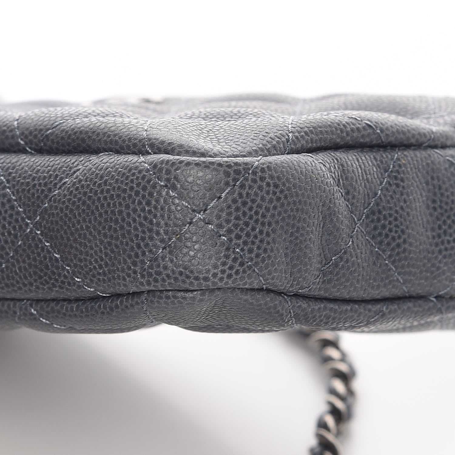 Chanel Caviar Quilted Small Clutch With Chain Grey 5 of 17
