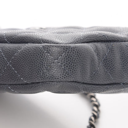 Chanel Caviar Quilted Small Clutch With Chain Grey 5 of 17