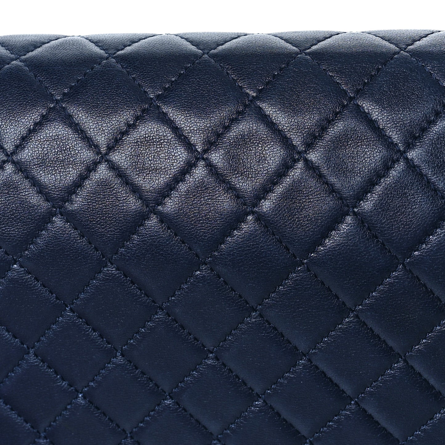 Lambskin Quilted New Medium Boy Flap Dark Navy Blue