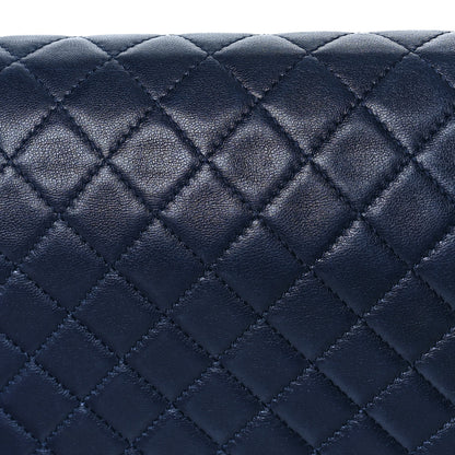 Chanel Lambskin Quilted New Medium Boy Flap Dark Navy Blue 10 of 16