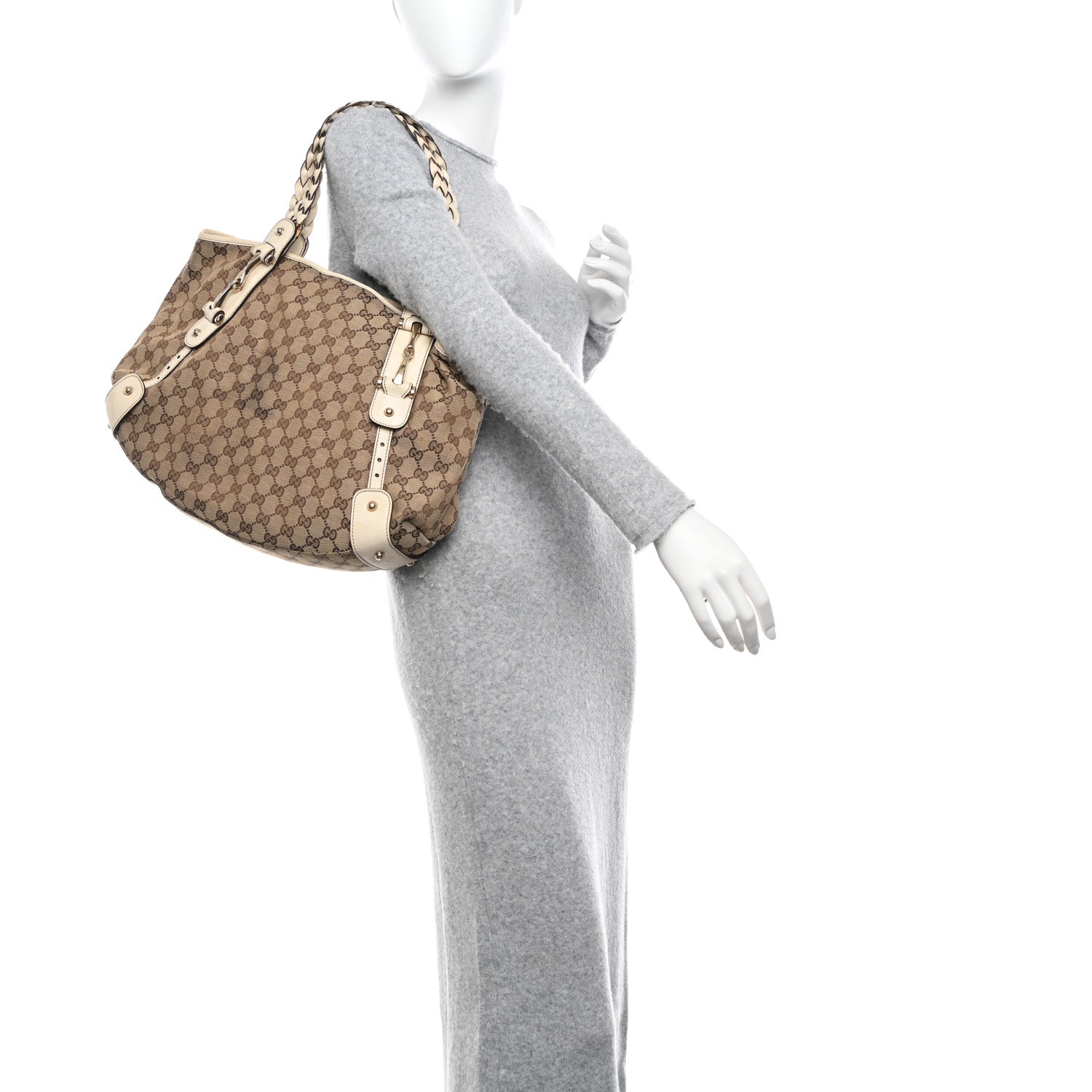 Gucci Monogram Medium Pelham Shoulder Bag Off White 2 of 16