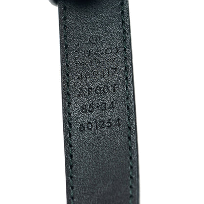 Gucci Calfskin Double G 20mm Belt 85 34 Black 5 of 6