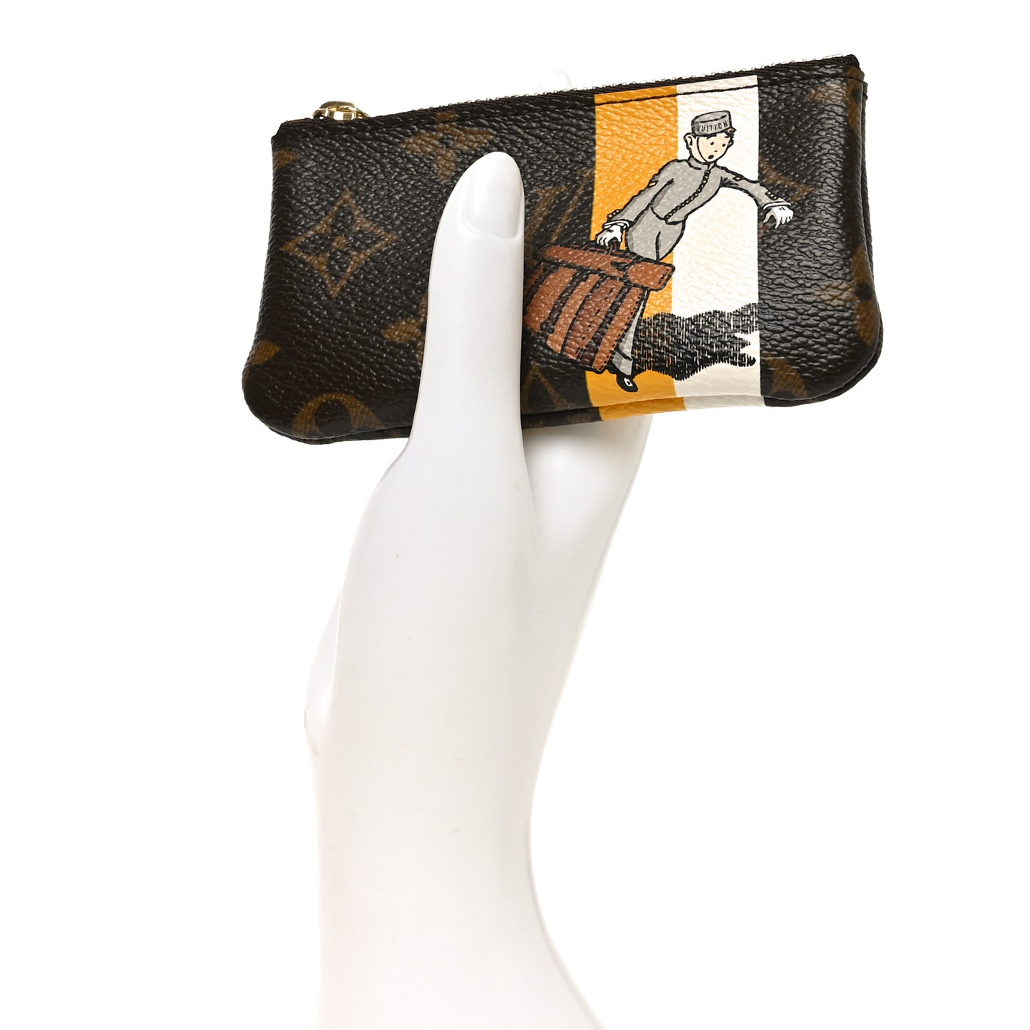 Monogram Groom Key Pouch