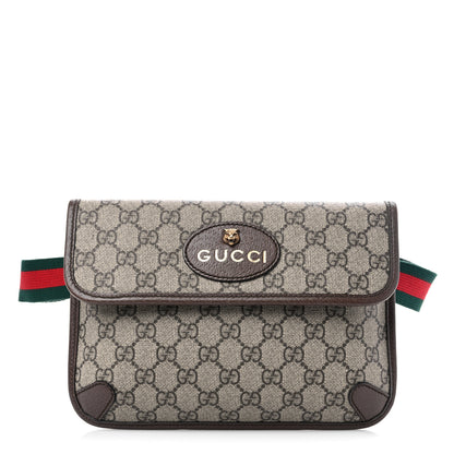 Gucci GG Supreme Monogram Neo Vintage Web Belt Bag Brown 1 of 10