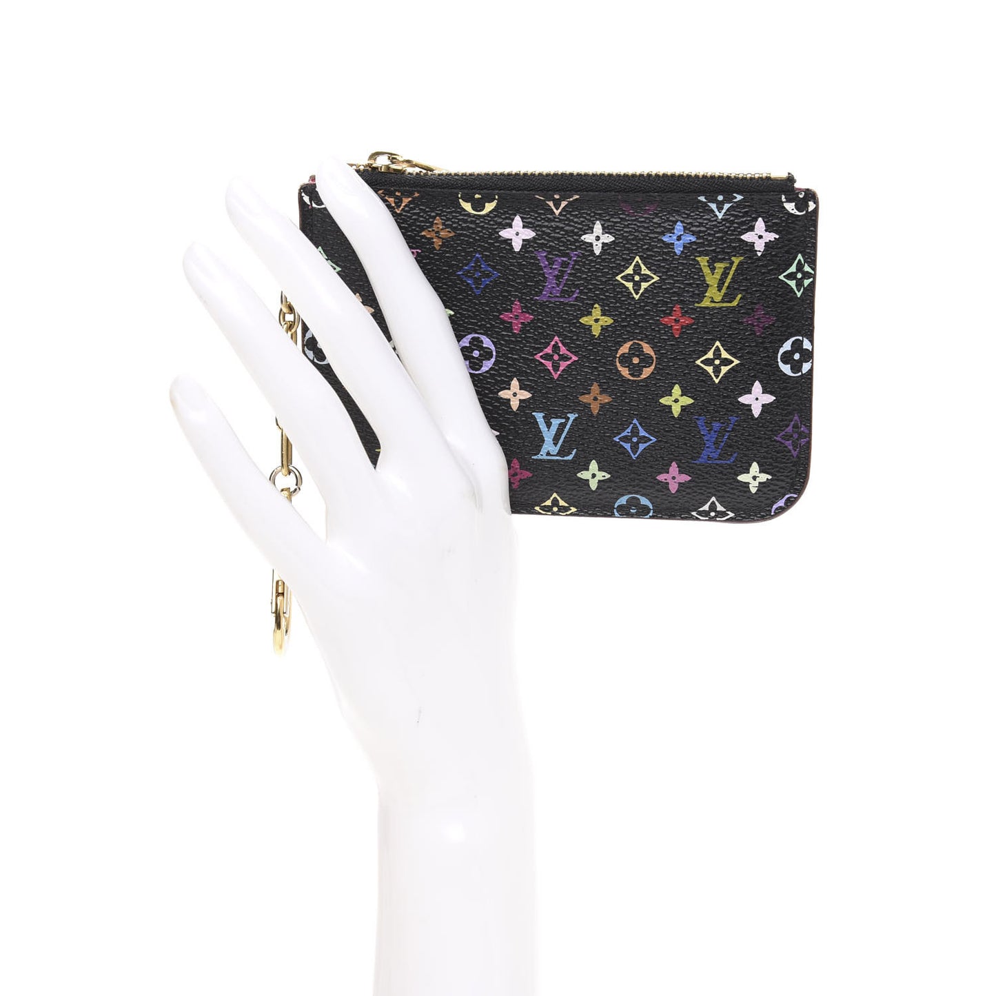 Monogram Multicolor Key Pouch Black Grenade