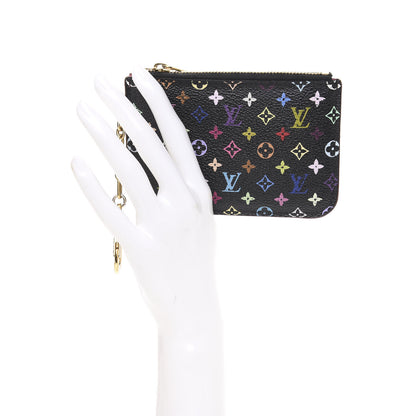 Louis Vuitton Monogram Multicolor Key Pouch Black Grenade 8 of 8
