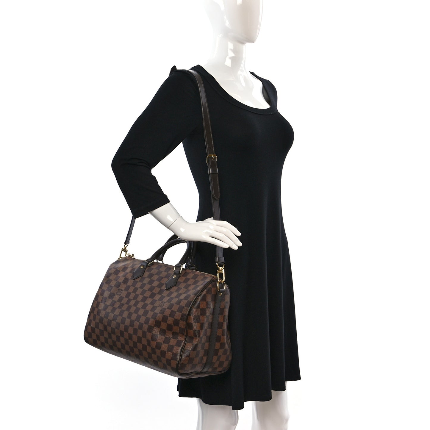 Damier Ebene Speedy Bandouliere 35