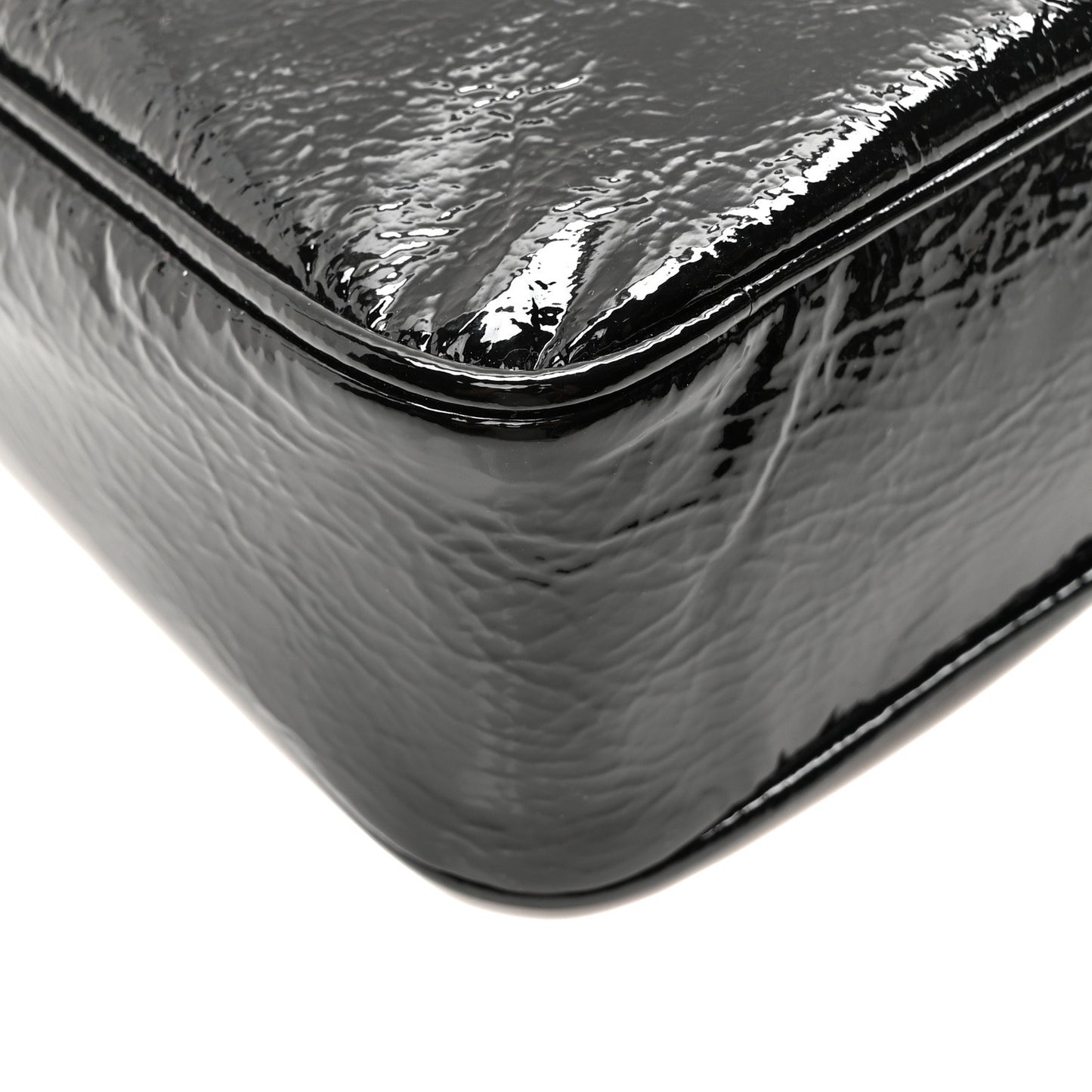 Patent Naplak Re-Edition Mini Shoulder Bag Black