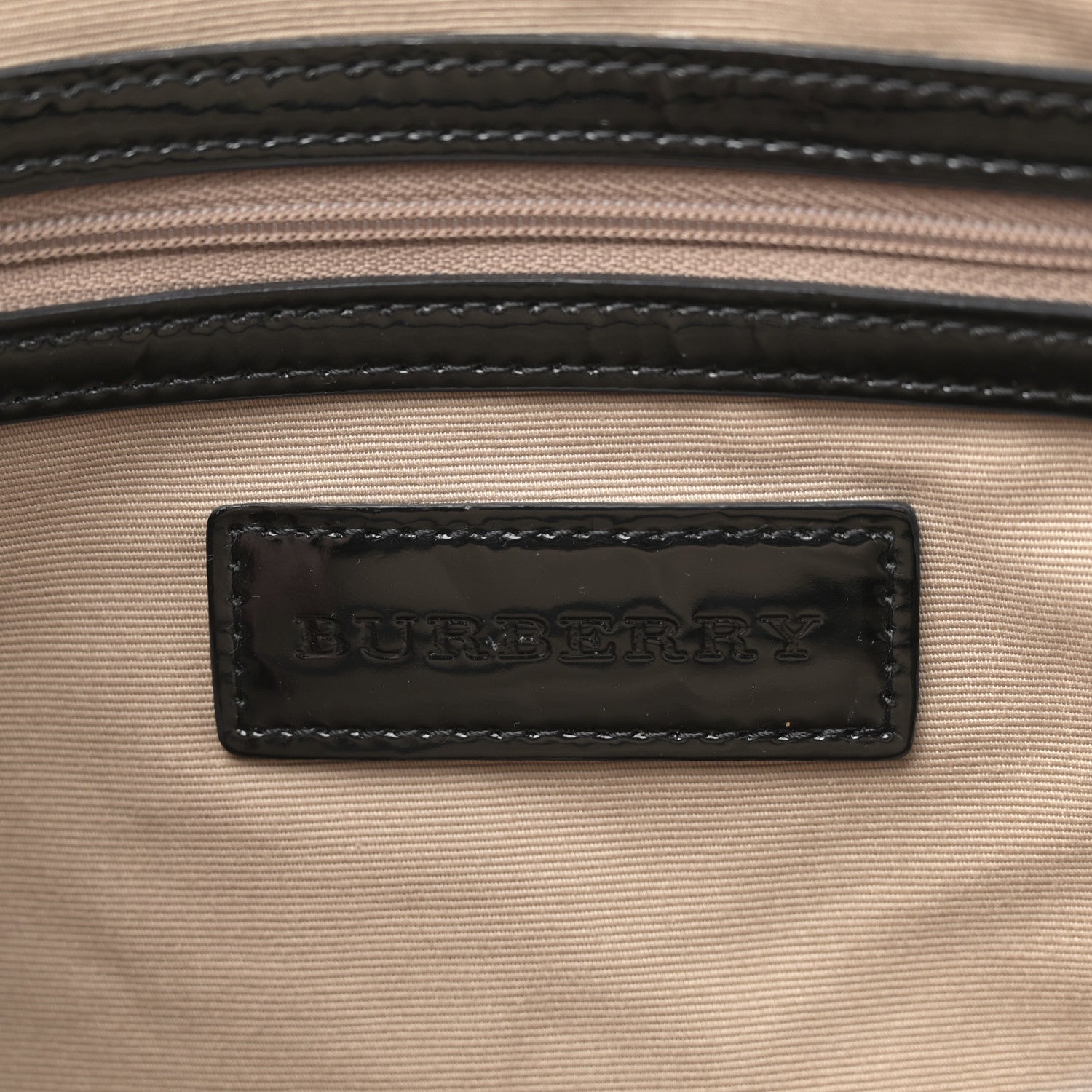 Burberry Metallic Calfskin Nova Check Small Nickie Tote Black 6 of 10