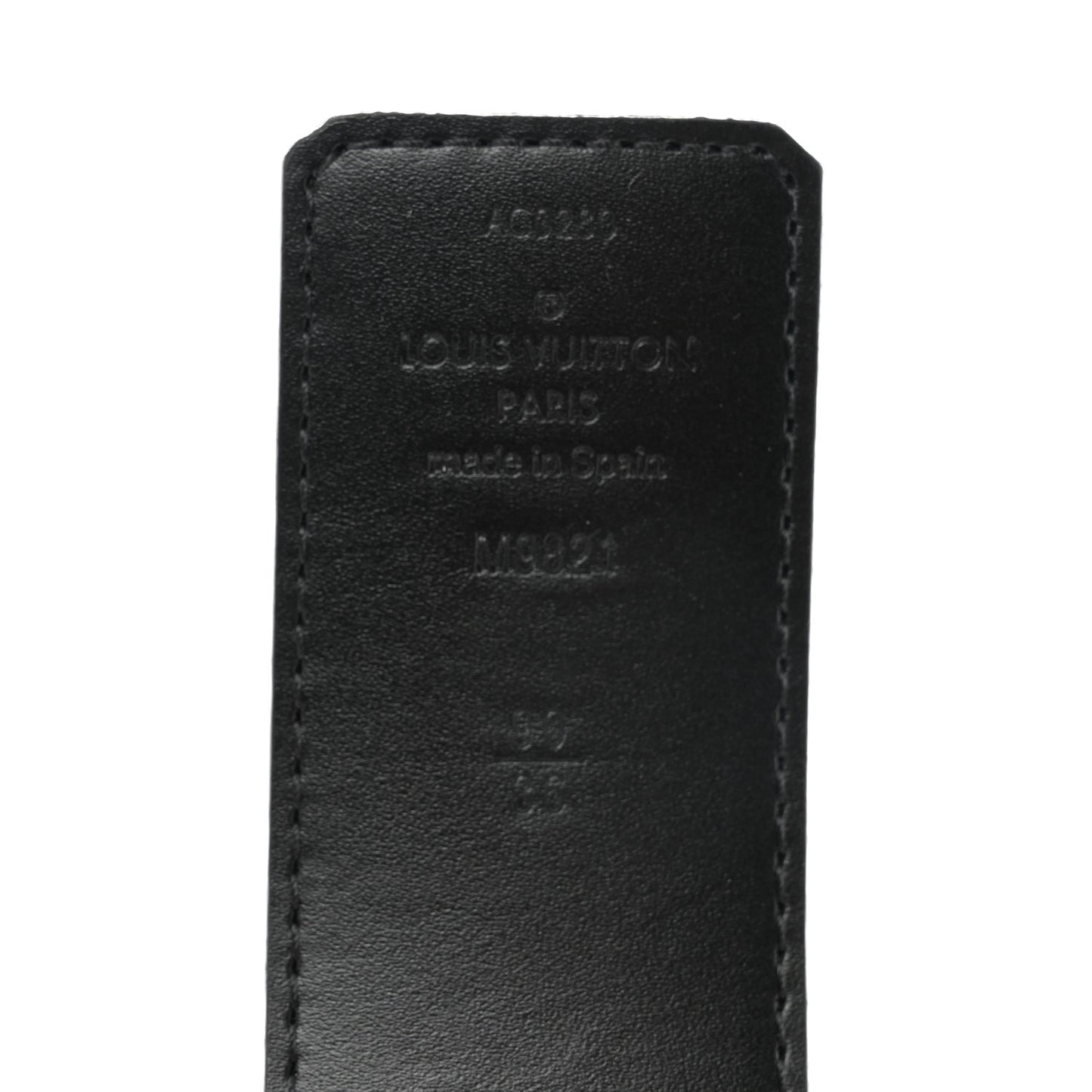 Calfskin Monogram 40mm LV Initiales Reversible Belt 90 36 Black