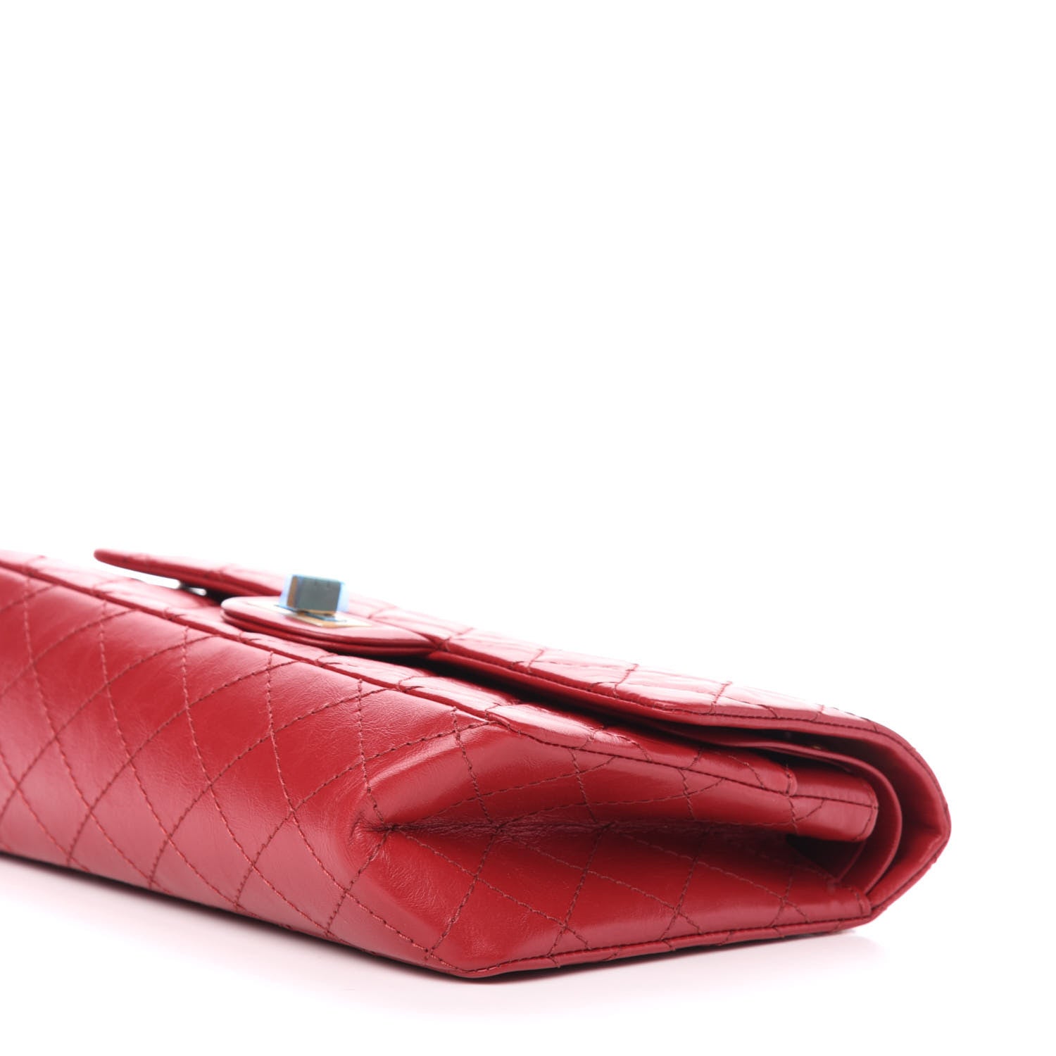 Chanel Aged Calfskin Quilted 2.55 Reissue 225 Flap Red 10 of 12