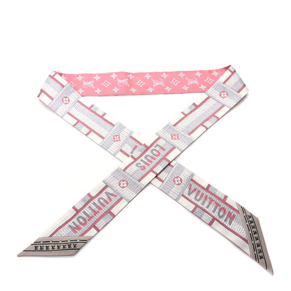 Louis Vuitton Silk Monogram LV Details BB Bandeau Rose 1 of 4